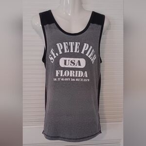 Gray St. Pete Pier Tank Top Women's Med.